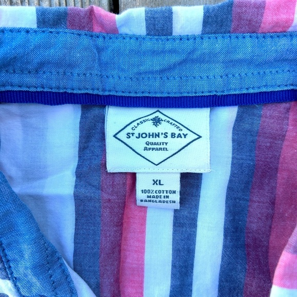 St. John's Bay Long Sleeve Button Up Shirt - Size XL - Picture 2 of 2